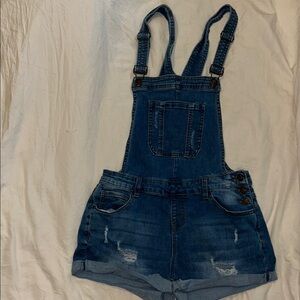 Angel Kiss Blue Denim Overalls